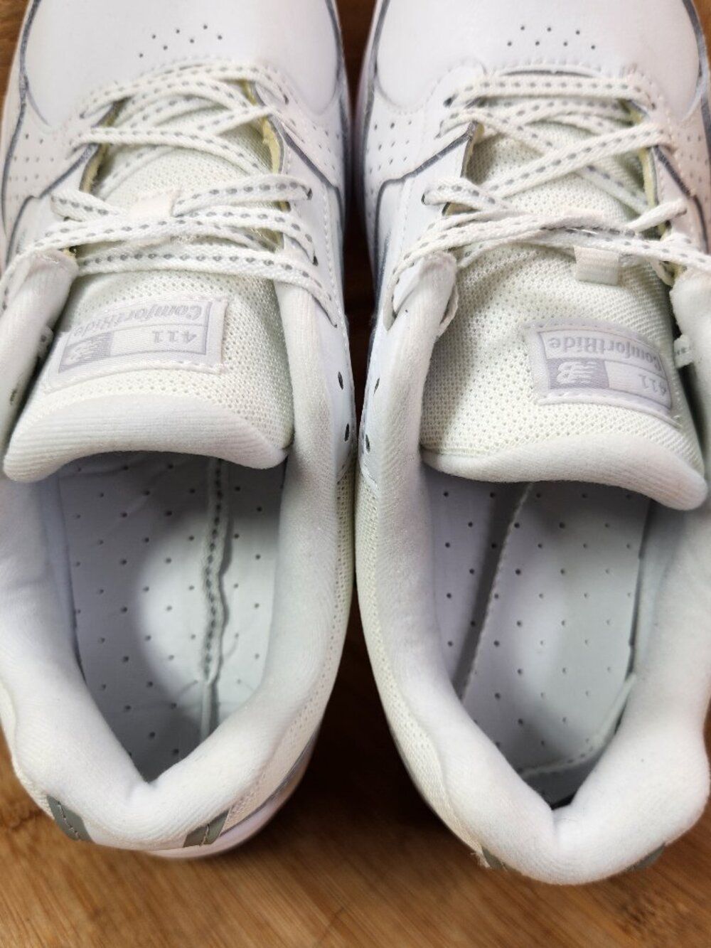 New Balance 411 V1 Womens White Walking Shoes Sneakers Size 9 Wide - Picture 7 of 10